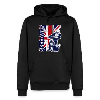 Speedway Racing - Sweat à capuche Premium bio Homme - noir - Devant - Nico (187cm)