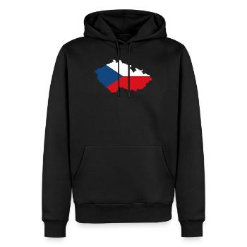 Czech Republic Tschechien Geschenk Land Flagge - Männer Premium Bio Hoodie - Schwarz - Vorne - Nico (187cm)