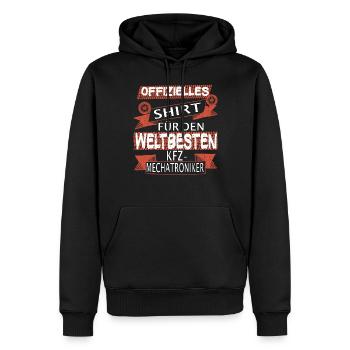 Papa Vater Auto Schrauber Kfz Mechatroniker - Männer Premium Bio Hoodie - Schwarz - Vorne - Nico (187cm)