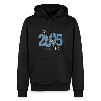 Dezember 2005 - Männer Premium Bio Hoodie - Schwarz - Vorne - Nico (187cm)