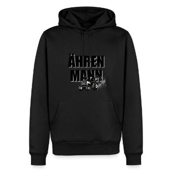 Landwirtschaft Landwirt Ährenmann Ähre Trecker - Männer Premium Bio Hoodie - Schwarz - Vorne - Nico (187cm)