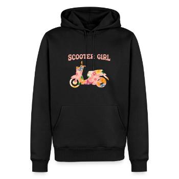 Motorroller Mofa Moped Roller - Männer Premium Bio Hoodie - Schwarz - Vorne - Nico (187cm)