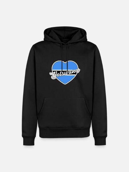 Botswana - Men’s Premium Organic Hoodie - black