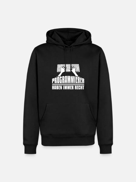 Programmierer Coder Software Entwickler - Männer Premium Bio Hoodie - Schwarz