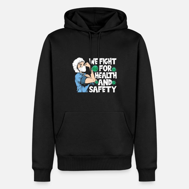 Krankenschwester - Männer Premium Bio Hoodie - Schwarz