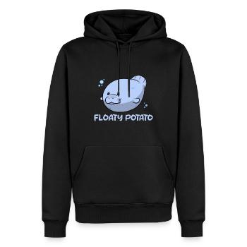 Floaty Potato Seekuh Meerestier Meeresbiologe - Männer Premium Bio Hoodie - Schwarz - Vorne - Nico (187cm)
