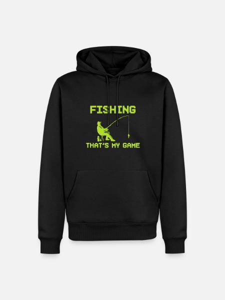 Angelliebhaber Fischereiforscher - Männer Premium Bio Hoodie - Schwarz