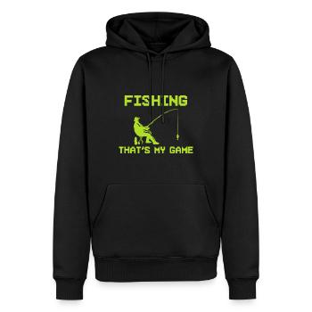 Angelliebhaber Fischereiforscher - Männer Premium Bio Hoodie - Schwarz - Vorne - Nico (187cm)