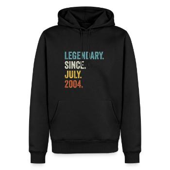 Legendary Since July 2004 18. Geburtstag - Männer Premium Bio Hoodie - Schwarz - Vorne - Nico (187cm)