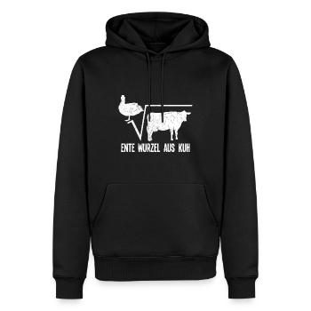 Ente Wurzel Aus Kuh Mathematik Mathe Lehrer - Männer Premium Bio Hoodie - Schwarz - Vorne - Nico (187cm)