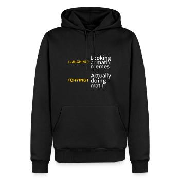 Math gift nerd teacher math teacher math - Men’s Premium Organic Hoodie - black - Front - Nico (187cm)
