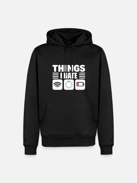 Lustiger Programmierer Computerprogrammierer - Männer Premium Bio Hoodie - Schwarz