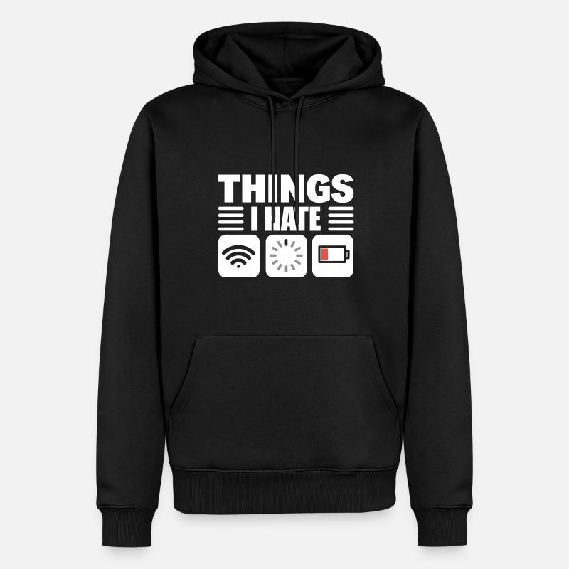 Lustiger Programmierer Computerprogrammierer - Männer Premium Bio Hoodie - Schwarz