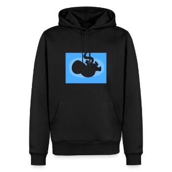 Baby Ultraschall Arzt - Männer Premium Bio Hoodie - Schwarz - Vorne - Nico (187cm)
