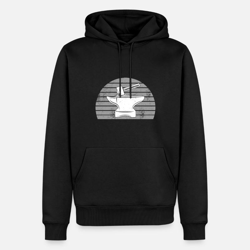 Schmied - Männer Premium Bio Hoodie - Schwarz