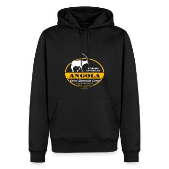 Angola - Antelope - Men’s Premium Organic Hoodie - black - Front - Nico (187cm)