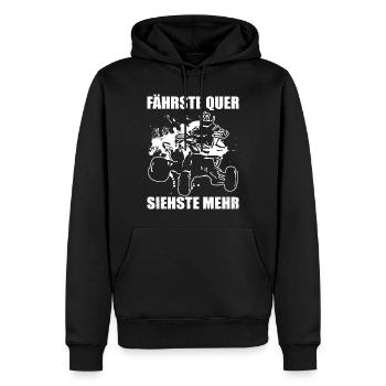 Quadfahrer Geschenkidee Quadfahren Quad ATV - Männer Premium Bio Hoodie - Schwarz - Vorne - Nico (187cm)