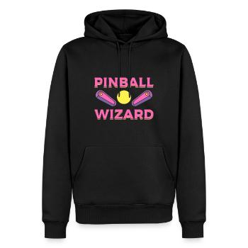 Pinball Wizard Arcade -Techniker - Männer Premium Bio Hoodie - Schwarz - Vorne - Nico (187cm)