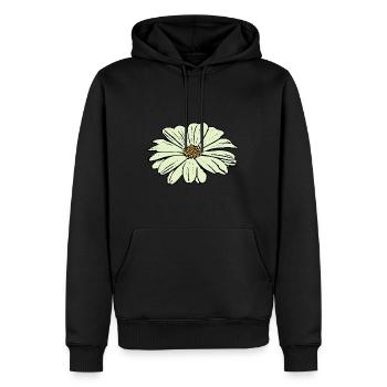 Fleur de Fleurs Vert Pastel Jour de la Saint-Patrick - Sweat à capuche Premium bio Homme - noir - Devant - Nico (187cm)
