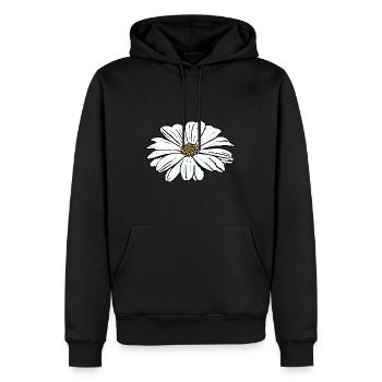 Cadeau pour la fête des mères : Idée de cadeau pour la fête des mères - Sweat à capuche Premium bio Homme - noir - Devant - Nico (187cm)