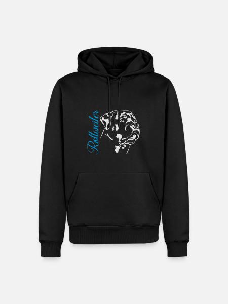 ROTTWEILER Hundesport Wilsigns Hunde - Männer Premium Bio Hoodie - Schwarz