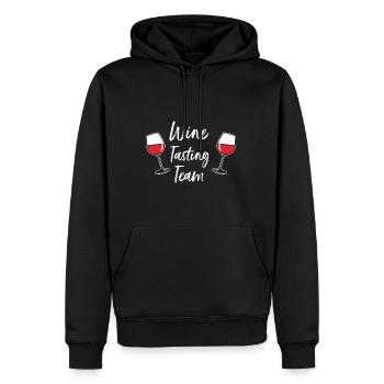 Weinverkostung Team Weingut Alkohol Liebhaber Geschenk - Männer Premium Bio Hoodie - Schwarz - Vorne - Nico (187cm)