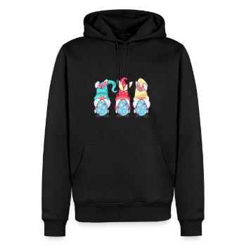 Süße Gnome Osterei Jagd - Männer Premium Bio Hoodie - Schwarz - Vorne - Nico (187cm)