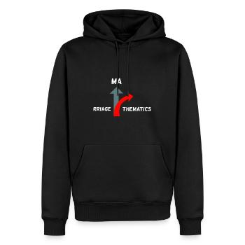 Math Gift Nerd Teacher Math Teacher Math - Sweat à capuche Premium bio Homme - noir - Devant - Nico (187cm)