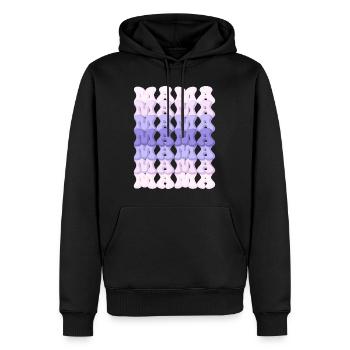 Mother’s Day tribute – mama, mama - Men’s Premium Organic Hoodie - black - Front - Nico (187cm)