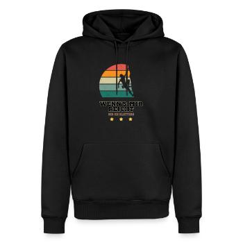 If that's enough for me, I'll go climbing. Climber - Men’s Premium Organic Hoodie - black - Front - Nico (187cm)