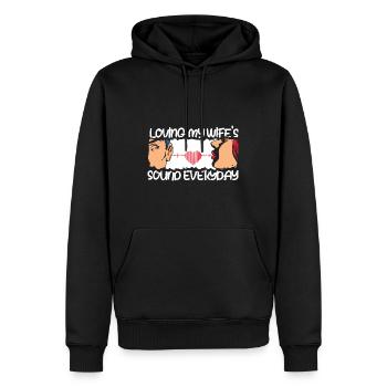 Tontechniker Sound Audio Engineer - Männer Premium Bio Hoodie - Schwarz - Vorne - Nico (187cm)