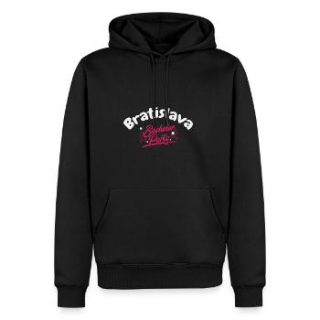 Enterrement de vie de garçon Chemise Bratislava Pré Mariage - Sweat à capuche Premium bio Homme - noir - Devant - Nico (187cm)