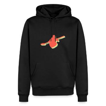 Rowing Rowing Rowing Boat Rowing - Men’s Premium Organic Hoodie - black - Front - Nico (187cm)
