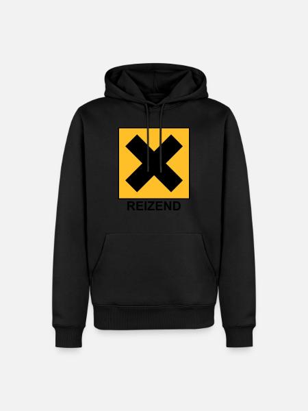 reizend - Männer Premium Bio Hoodie - Schwarz