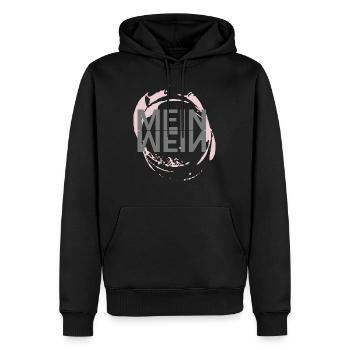 Wein Trinker Weißwein Rotwein Sprüche Geschenk - Männer Premium Bio Hoodie - Schwarz - Vorne - Nico (187cm)