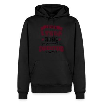 its a linda name forename thing - Men’s Premium Organic Hoodie - black - Front - Nico (187cm)