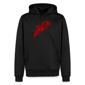 Splash Blood Edition - Männer Premium Bio Hoodie - Schwarz - Vorne - Nico (187cm)