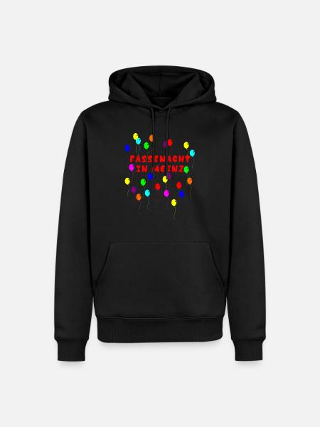 Fassenacht in Meenz Mainz Fasching Fastnacht Helau - Männer Premium Bio Hoodie - Schwarz