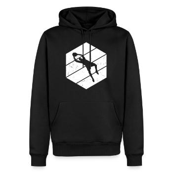Fußballspielen Torwart Fußball Torhüter - Männer Premium Bio Hoodie - Schwarz - Vorne - Nico (187cm)