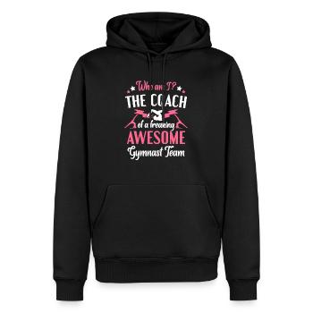 Gymnast Coach Gymnast Team Gymnastics - Men’s Premium Organic Hoodie - black - Front - Nico (187cm)