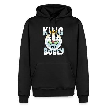 Golf Player Golf King Of The Bogey Golf - Men’s Premium Organic Hoodie - black - Front - Nico (187cm)