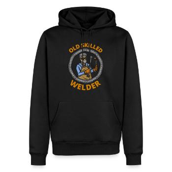 Schweißen Metall Altes Schweißfach - Männer Premium Bio Hoodie - Schwarz - Vorne - Nico (187cm)