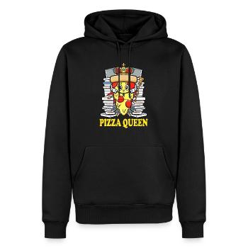 Fast Food Italien Food Pizza Queen Pizza Liebhaber - Männer Premium Bio Hoodie - Schwarz - Vorne - Nico (187cm)