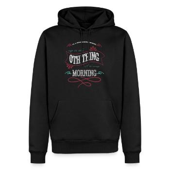 programming language - Männer Premium Bio Hoodie - Schwarz - Vorne - Nico (187cm)
