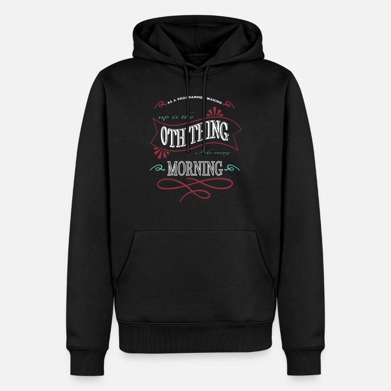 programming language - Men’s Premium Organic Hoodie - black