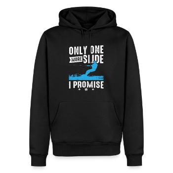 Nur noch eine Rutsche verspreche ich Wakeboarden - Männer Premium Bio Hoodie - Schwarz - Vorne - Nico (187cm)