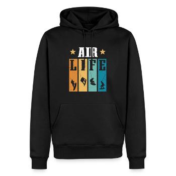 Air Life Wakeboard Wakeboarden - Männer Premium Bio Hoodie - Schwarz - Vorne - Nico (187cm)