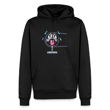 Cyclists Cycling Bicycle Sprocket Bicycle - Men’s Premium Organic Hoodie - black - Front - Nico (187cm)