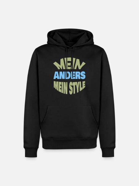 Anders - Männer Premium Bio Hoodie - Schwarz