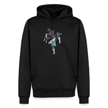 Roi d’échecs comme un combattant de Muay Thai Échecs - Sweat à capuche Premium bio Homme - noir - Devant - Nico (187cm)